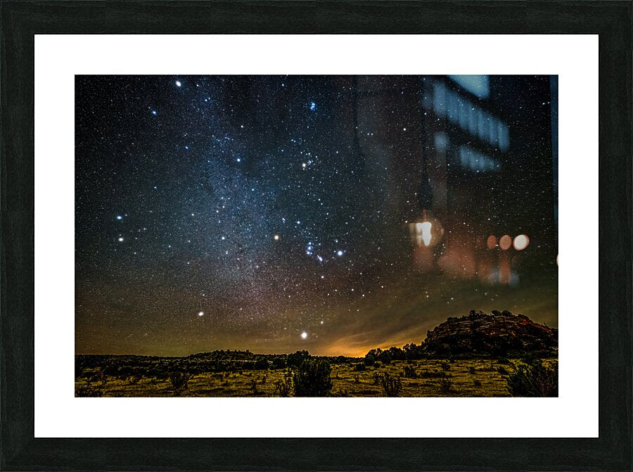 Winter Hexagon Over The Desert