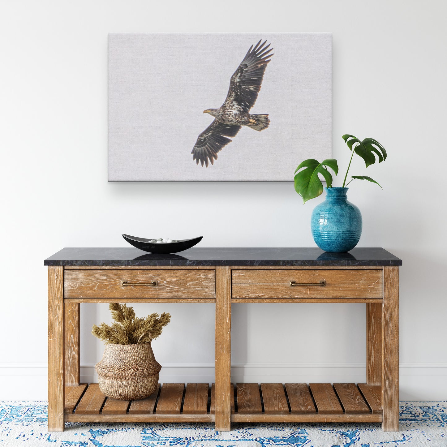 Bald Eagle in Flight Canvas Wrap