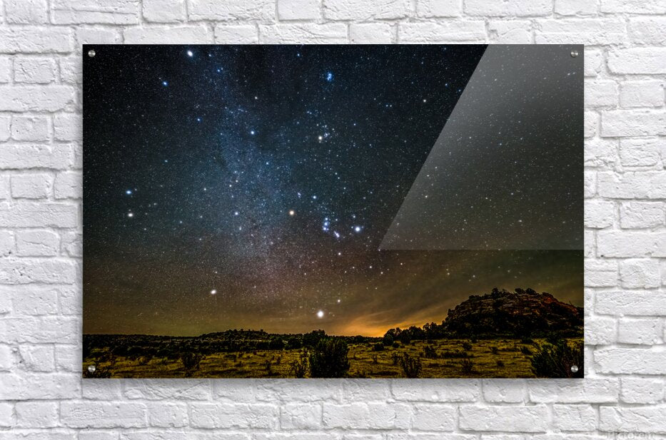 Winter Hexagon Over The Desert