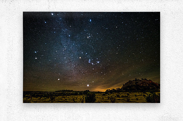 Winter Hexagon Over The Desert