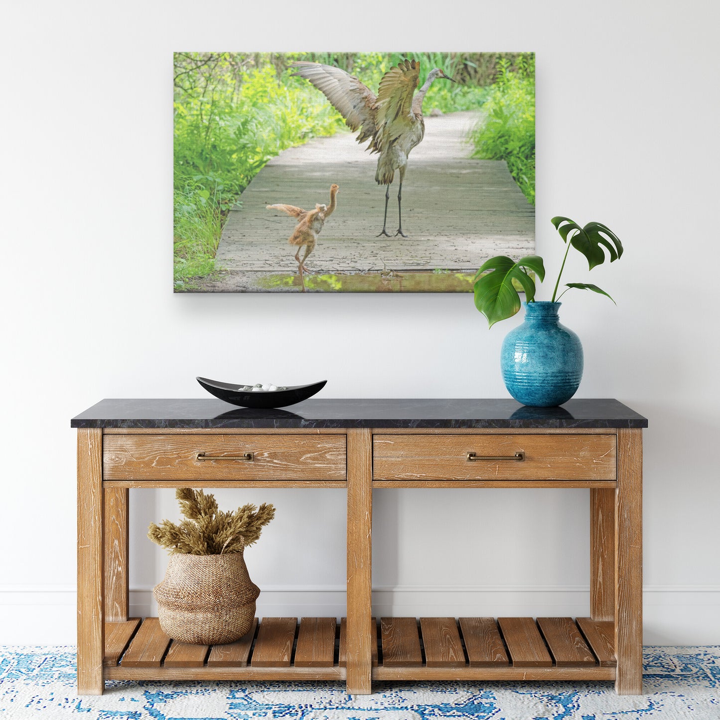 How Sandhill Cranes Learn Canvas Wrap