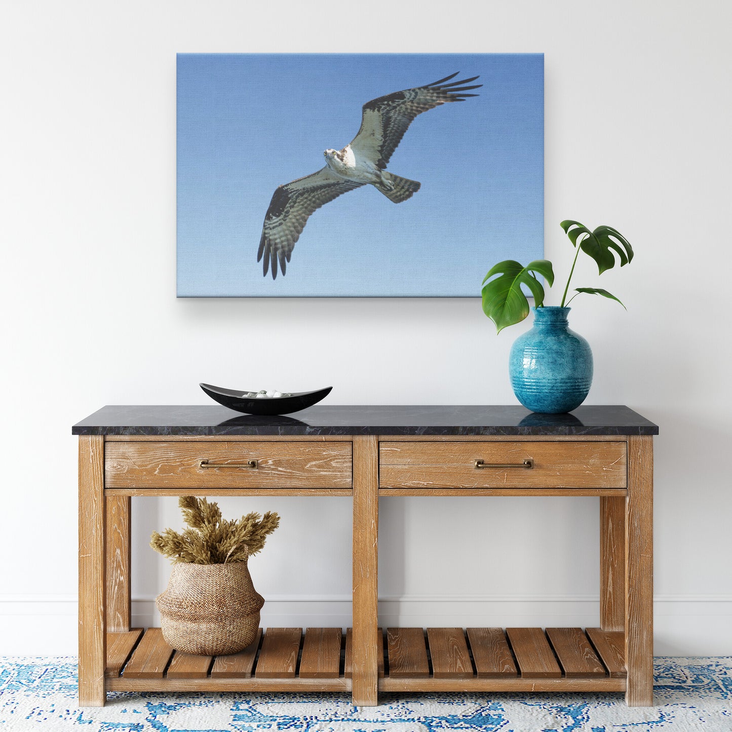 Osprey in Flight Canvas Wrap