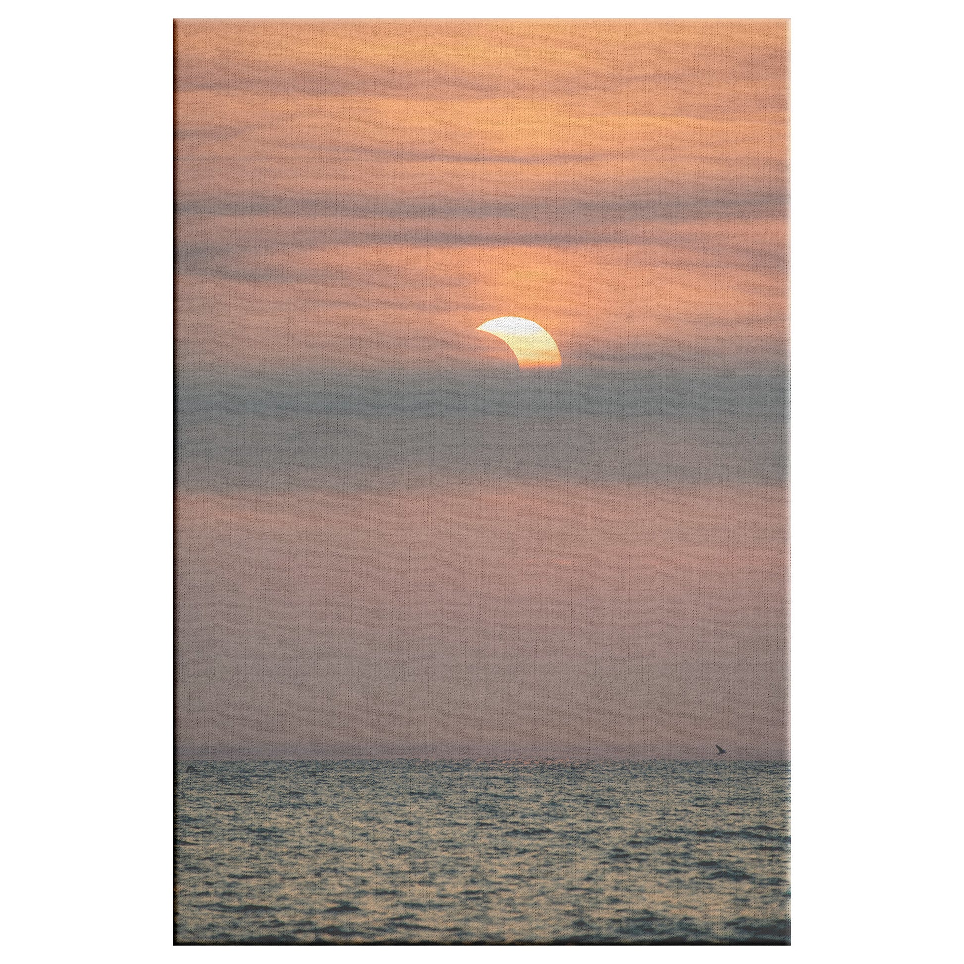Eclipsed Sunrise Canvas Wrap