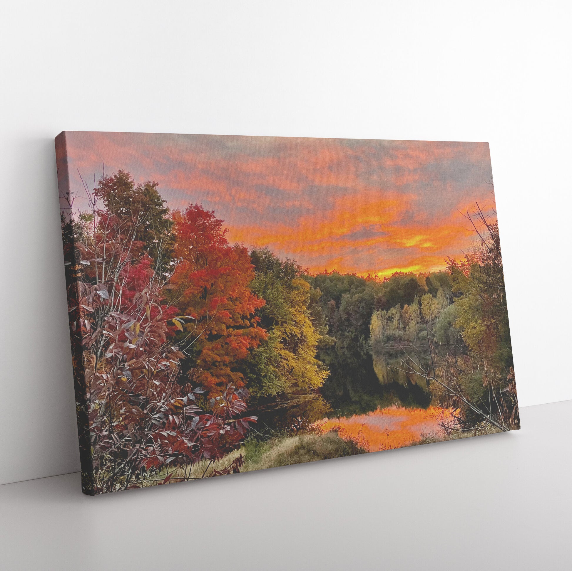 Fall Colors in Bloom Canvas Wrap