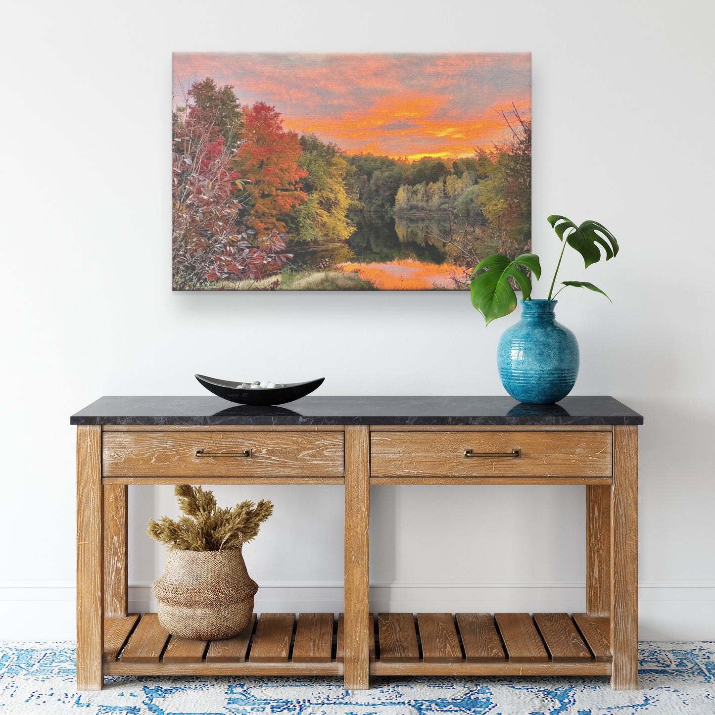 Fall Colors in Bloom Canvas Wrap