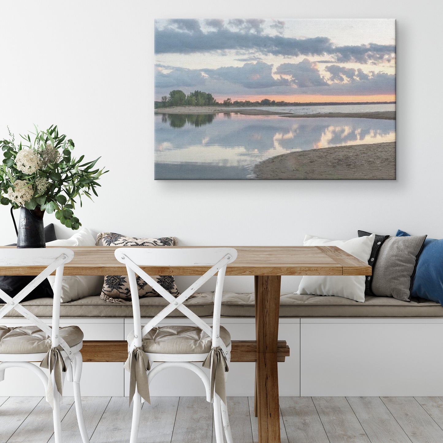 Pinebog River during the Day Canvas Wrap