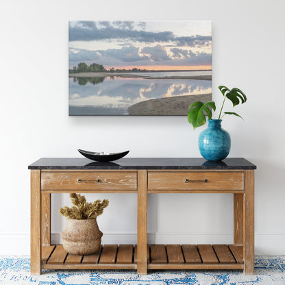 Pinebog River during the Day Canvas Wrap