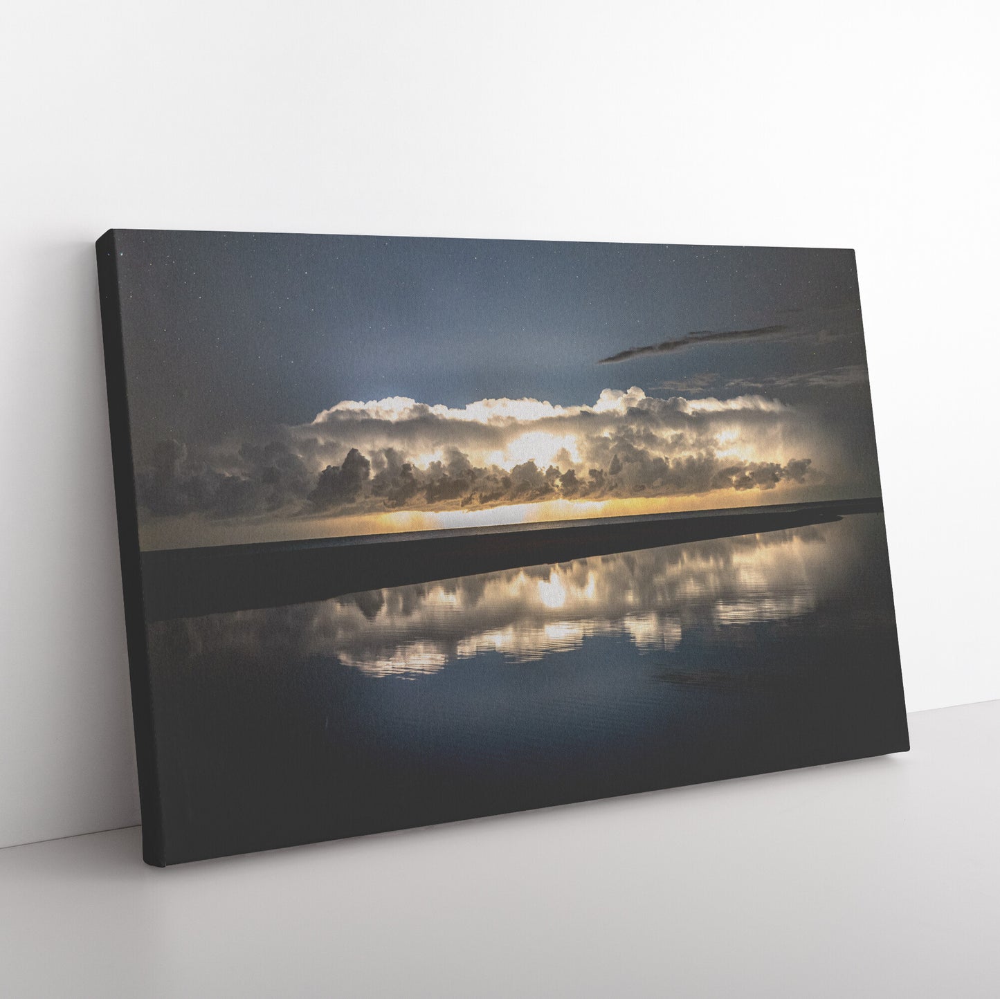 Storm Reflection at Sea Canvas Wrap